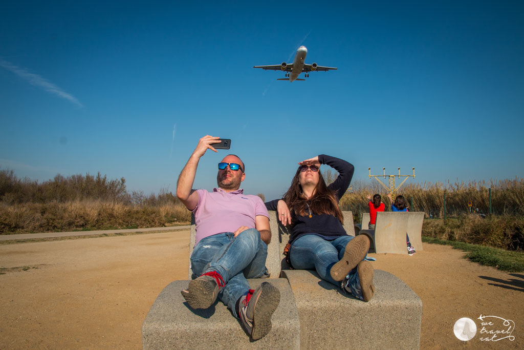 El mirador d'avions del Prat a la ruta pels espais naturals del riu Llobregat