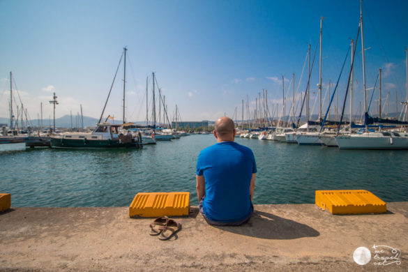 En Carles a punt de fer submarinisme a Mataró - wetravel.cat