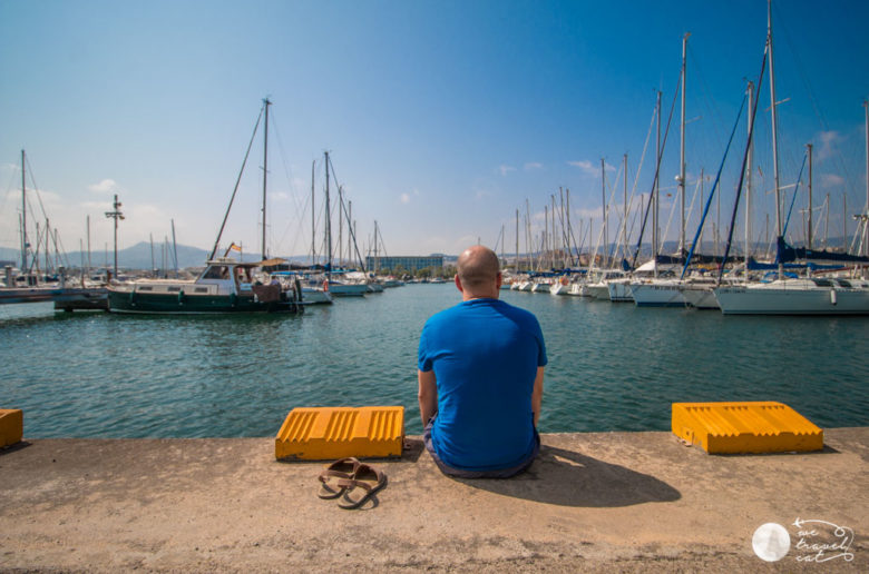 En Carles a punt de fer submarinisme a Mataró - wetravel.cat